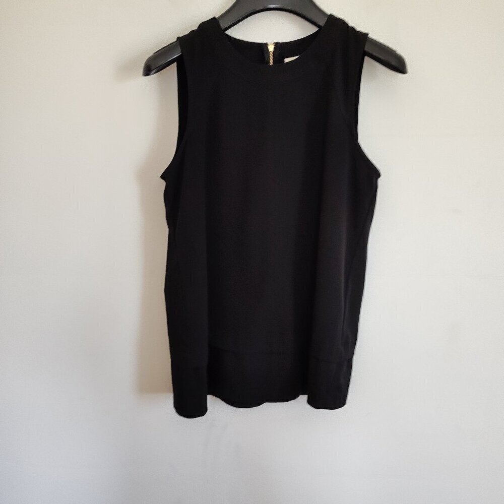 Ladies SZ S Maison Jules Black Sleeveless Blouse